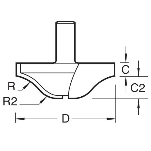 22/08X1/2TC - Large Roman Ogee Cutter 4 22/08X1/2TC - Large Roman Ogee Cutter - Image 2