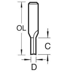 3/5X1/2TC - Two Flute Cutter 9mm Diameter -Outlet Router Grip Store 3 11 dd 24