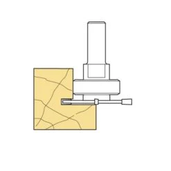 33/20X1/2 - Arbor For M12 Bore Groover -Outlet Router Grip Store 33 20 sa