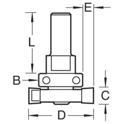 345X1/2TC - Intumescent Cutter 20mm X 40mm 16 345X1/2TC - Intumescent Cutter 20mm X 40mm -Outlet Router Grip Store 346 dd 2