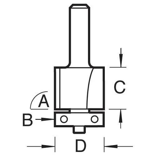 46/2X1/4TC - Trimming Cutter 19.1mm Diameter 4 46/2X1/4TC - Trimming Cutter 19.1mm Diameter - Image 2