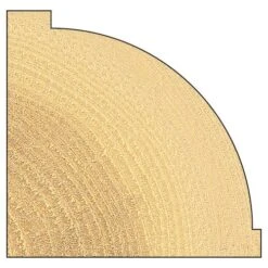 46/98X1/2TC - Bearing Guided Ovolo Cutter 31.8mm Radius -Outlet Router Grip Store 46 98 2b