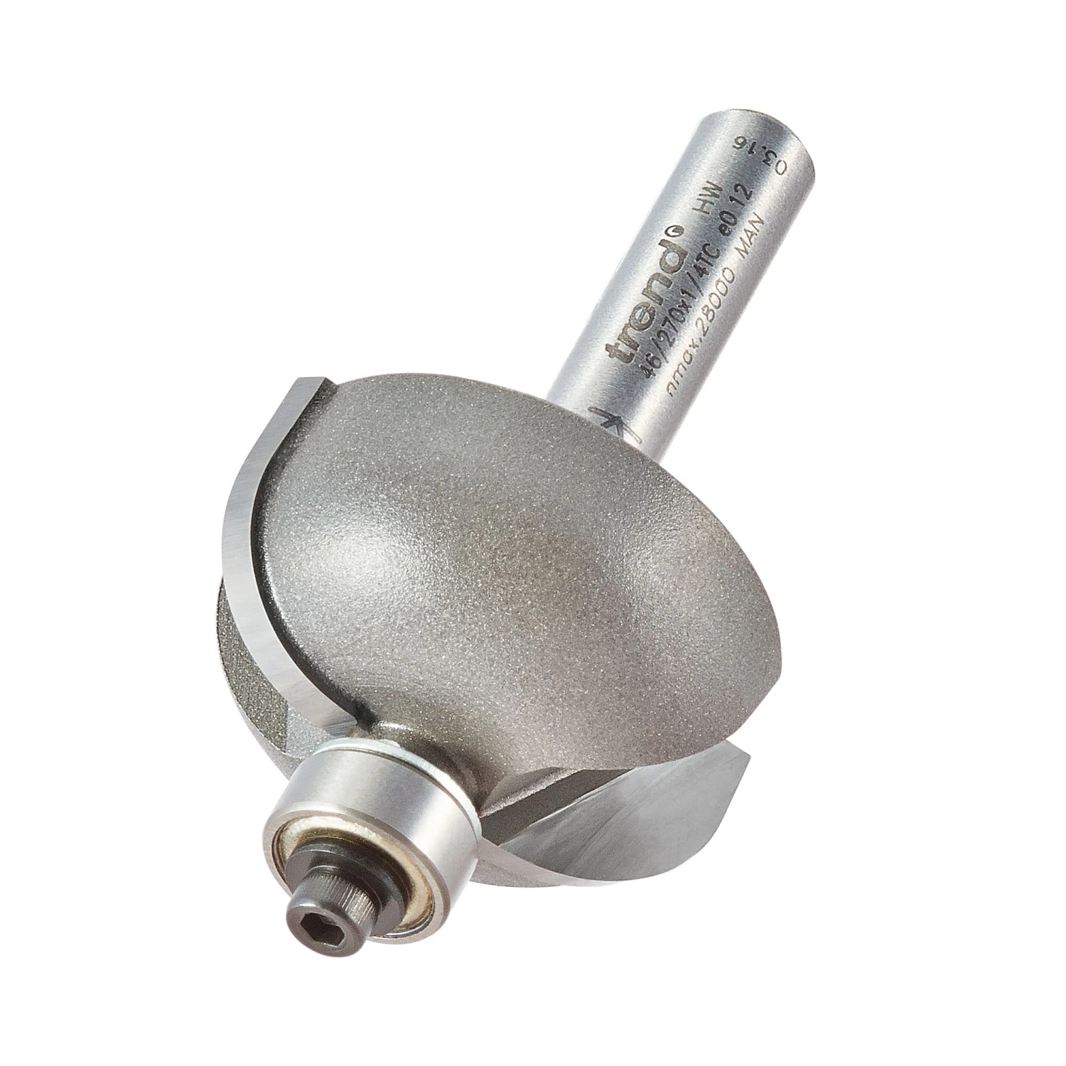 46/270X1/4TC - Bearing Guided Cove Cutter 9.5mm Radius 3 46/270X1/4TC - Bearing Guided Cove Cutter 9.5mm Radius