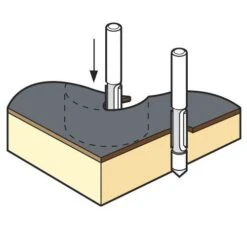 S47/4X1/4STC - Pierce Trim Cutter -Outlet Router Grip Store 47 4 sb 1