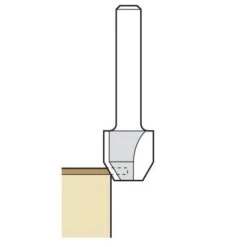 47/7X1/4TC - Combi Trimmer Cutter 12.7mm Diameter C1=9 C2=4mm Length -Outlet Router Grip Store 47 7 sa