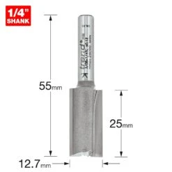3/08X1/4TC - Two Flute Cutter 12.7mm Diameter -Outlet Router Grip Store 5027654004593 3 08x1 4tc 2d1 dd
