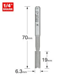 3/20LX1/4TC - Pocket Cutter 6.3mm Diameter -Outlet Router Grip Store 5027654004678 3 20lx1 4tc 2d1 dd