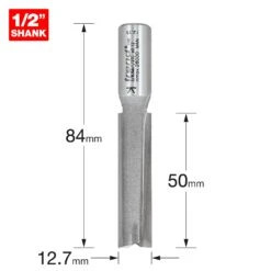 3/83MX1/2TC - Two Flute Cutter 12.7mm Diameter -Outlet Router Grip Store 5027654005231 3 83mx1 2tc 2d1 dd