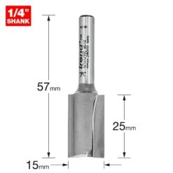 4/1X1/4TC - Two Flute Cutter 15mm Diameter -Outlet Router Grip Store 5027654006627 4 1x1 4tc 2d1 dd