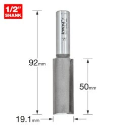 4/51X1/2TC - Two Flute Cutter 19.1mm Diameter -Outlet Router Grip Store 5027654006894 4 51x1 2tc 2d1 dd
