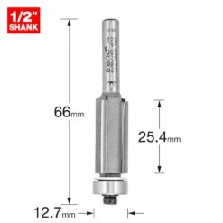 46/80X1/4TC - Trimming Cutter 12.7mm Diameter -Outlet Router Grip Store 5027654009185 46 80x1 4tc 2d1 dd