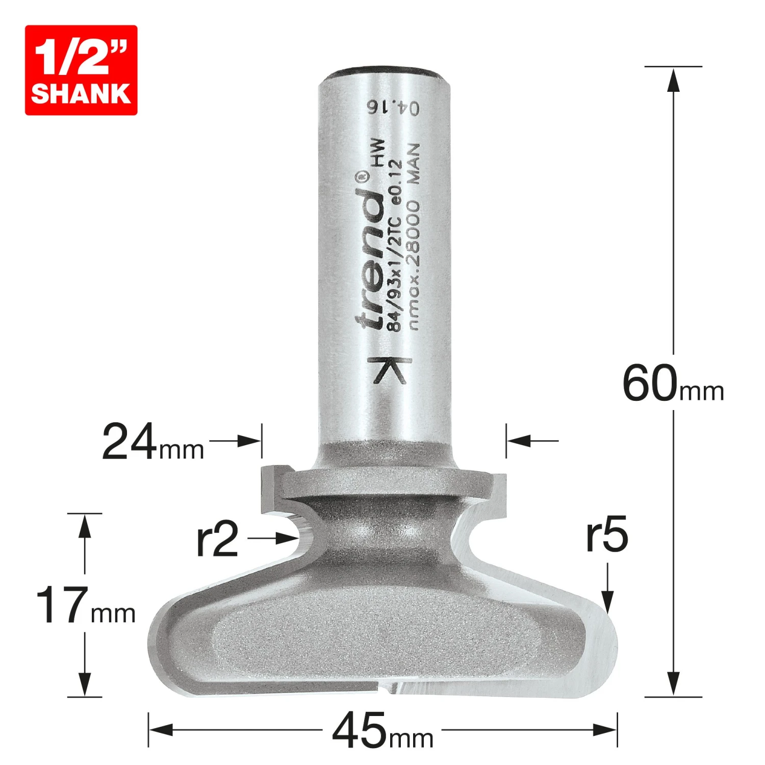 84/93X1/2TC - Drawer Pull Cutter 5 84/93X1/2TC - Drawer Pull Cutter - Image 3