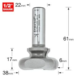 84/95X1/2TC - Drawer Pull Cutter -Outlet Router Grip Store 5027654013274 84 95x1 2tc 2d1 dd