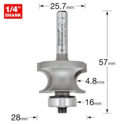 9/72X1/4TC - Bearing Guided Corner Bead Cutter -Outlet Router Grip Store 5027654013939 9 72x1 4tc 2d1 dd