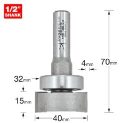 348X1/2TC - Intumescent Cutter 15mm X 40mm -Outlet Router Grip Store 5027654030295 348x1 2tc 2d1 dd