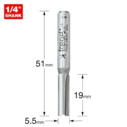 3/13X1/4TC - Two Flute Cutter 5.5mm Diameter -Outlet Router Grip Store 5027654033869 3 13x1 4tc 2d1 dd