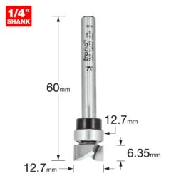 46/911X1/4TC - Guided Profiler 12.7mm X 6.35mm Cut -Outlet Router Grip Store 5027654049907 46 911x1 4tc 2d1 dd