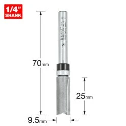 46/903X1/4TC - Guided Profiler 9.5mm Dia X 25mm -Outlet Router Grip Store 5027654052365 46 903x1 4tc 2d1 dd