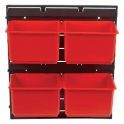MS/P/RACK/4 - Pro Storage Wall Rack With 4 Large Bins -Outlet Router Grip Store 5027654066850 ms p rack 4 feat1