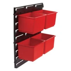 MS/P/RACK/4 - Pro Storage Wall Rack With 4 Large Bins -Outlet Router Grip Store 5027654066850 ms p rack 4 feat4