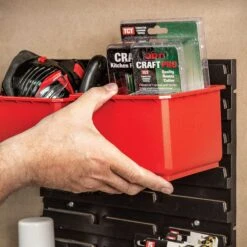 MS/P/RACK/4 - Pro Storage Wall Rack With 4 Large Bins -Outlet Router Grip Store 5027654066850 ms p rack 4 feat5