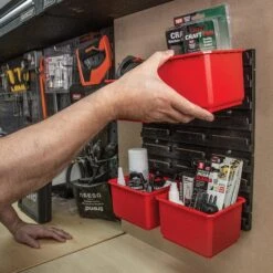 MS/P/RACK/4 - Pro Storage Wall Rack With 4 Large Bins -Outlet Router Grip Store 5027654066850 ms p rack 4 feat6