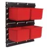 MS/P/RACK/4 - Pro Storage Wall Rack With 4 Large Bins 2 MS/P/RACK/4 - Pro Storage Wall Rack With 4 Large Bins -Outlet Router Grip Store 5027654066850 ms p rack 4 main