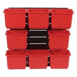 MS/P/RACK/8 - Pro Storage Wall Rack With 8 Medium Bins -Outlet Router Grip Store 5027654066867 ms p rack 8 feat1