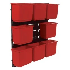 MS/P/RACK/8 - Pro Storage Wall Rack With 8 Medium Bins -Outlet Router Grip Store 5027654066867 ms p rack 8 feat4