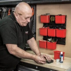 MS/P/RACK/8 - Pro Storage Wall Rack With 8 Medium Bins -Outlet Router Grip Store 5027654066867 ms p rack 8 feat6