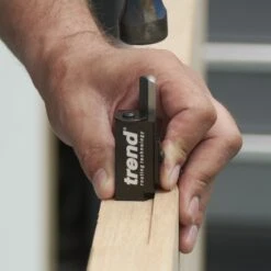 C/CHISEL - Trend Corner Chisel - To Quickly Square Up Rounded Corners When Using Lock And Hinge Jigs. -Outlet Router Grip Store 5027654519271 c chisel action 11