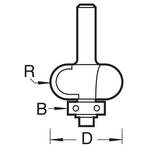8/21X1/4TC - Bearing Guided Sunk Bead Cutter 4 8/21X1/4TC - Bearing Guided Sunk Bead Cutter - Image 2