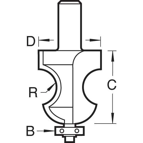 90/14X1/2TC - Victorian Torus Cutter 4 90/14X1/2TC - Victorian Torus Cutter - Image 2