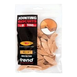 BSC/0/100 - Trend No 0 Size Compressed Beech Biscuits - 100 Pack