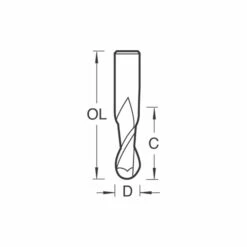 CNC/307X6STC - Bullnose Spiral Up-cut 6mm Diameter -Outlet Router Grip Store cnc 307x6stc bullnose spiral up cut dimension