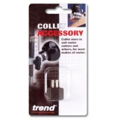 CNS/T5/635 - Collet And Nut Set T5 6.35mm (1/4) -Outlet Router Grip Store collet pack