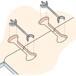 KWJ700 - Trend Worktop Jig - Multi - Function Jig For Accurately Fitting Kitchen Worktops In 10 Different Widths From 250mm To 700mm Wide -Outlet Router Grip Store kwj700 bolt fa 1