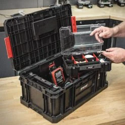 MS/C/200/ORG - Modular Storage Compact Toolbox 200 With Mini Organisers -Outlet Router Grip Store ms c 200 org feat5