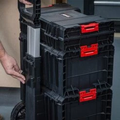 MS/T/SET3/A - ProTransit 3pc Storage Set (Cart, Box & Tool Case) -Outlet Router Grip Store ms t set3 a feat5