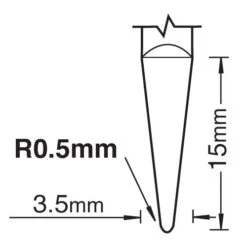 S66/5X4MMSTC - Mini R0.5mm Half Conical Wood 4050E150 -Outlet Router Grip Store s66 5 dd1