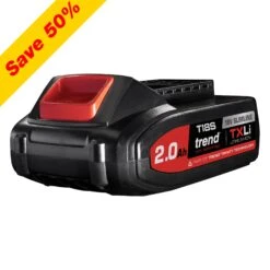 T18S/BA2A - T18S 18V 2Ah TXLI Battery - UK & Eire Sale Only -Outlet Router Grip Store t18s ba2a main 5 save50