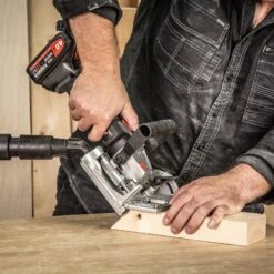 T18S/BJK1 - T18S 18V Biscuit Jointer Kit (1 X 4Ah Battery And Fast Charger) - UK & Eire Sale Only -Outlet Router Grip Store t18s bjk1 feat5 1