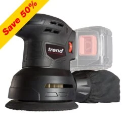 T18S/ROS125B - T18S 18V 125mm Random Orbital Sander (Bare Tool) - UK & Eire Sale Only -Outlet Router Grip Store t18s ros125b main save50