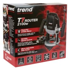 T7EK/EURO - 2100W 12mm Variable Speed Plunge Router 230V EU -Outlet Router Grip Store t7ek pack 1