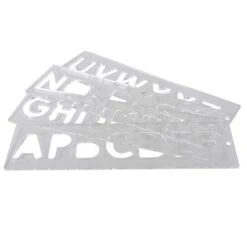 TEMP/LUC/57 - Template Set Letters 57mm Uppercase