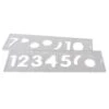 TEMP/NUC/57 - Template Set Number 57mm Uppercase