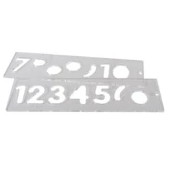 TEMP/NUC/57 - Template Set Number 57mm Uppercase