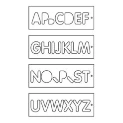 TEMP/LUC/57 - Template Set Letters 57mm Uppercase -Outlet Router Grip Store tempnu57 500 4